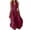 Womens dresses flowy dressy-Wine, variant on Guieoi Summer Dresses for Women under $10 Plus Size Flowy Solid-Color Sleeveless Button-Down Dress Black M