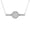 925 Sterling Silver, variant on ARAIYA FINE JEWELRY 925 Sterling Silver Round-shape Lab Grown Diamond Composite and Cluster Circle Pendant Necklace (1/3 cttw, D-F Color, VS1 Clarity) 18"
