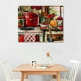 thumbnail image 2 of PRATYUS Rustic Kitchen Wall Art Food Wall Art Decor Fruit Painting Wall Art Red Theme Poster Dining Room Art Wall Decor Wood Board Canvas Prints for Restaurant Kitchen Home Decor 20x16in, 2 of 6