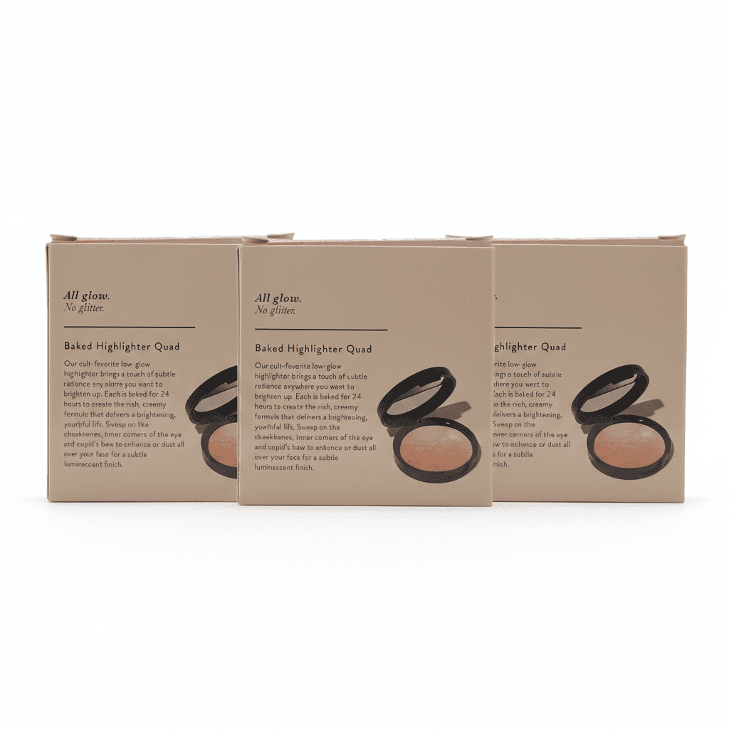 3 Pack Laura Geller Baked Highlighter Natural Glow Quad French Vanilla Quad 0.26oz/7.5g