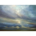 thumbnail image 2 of Finch, Shiela 32x25 Gold Ornate Wood Framed with Double Matting Museum Art Print Titled - Clouds on the Bay I, 2 of 4