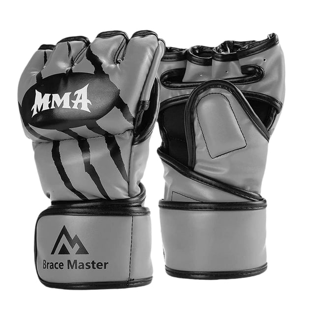 Guantes de MMA Strade Fareast Limited cuero PU kickboxing L Gris