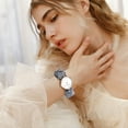 thumbnail image 3 of Avaner Womens Stretch Band Watches: Analog Quartz Elastic Watch Casual Hair Scrunchies Expansion Band Wristwatch, 3 of 9