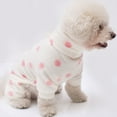 thumbnail image 4 of Walbest Dog Pijamas for Small Dog Girl Heart Flannel Puppy Pjs Fleece Dog Pajama Jammies Winter Warm Dog Clohtes with Legs Pet Doggie Onesies Jumpsuits Coat, Blue, M, 4 of 7