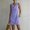 Purple, variant on Womens Sleeveless V-Neck Dress Solid Color Tank Dresses with Pockets A-line Sundresses, M