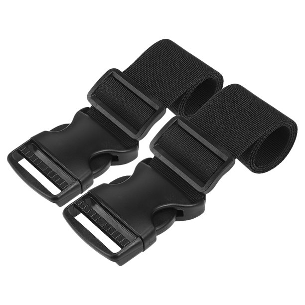 2 piezas de cinturón de maleta ajustable con hebilla para mochila, correa para equipaje de viaje al aire libre