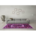 thumbnail image 3 of Ahgly Company Indoor Round Persian Purple Traditional Area Rugs, 7' Round, 3 of 4