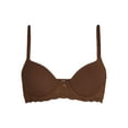 thumbnail image 3 of No Boundaries Women's Demi Underwire T-Shirt Bra with Sugarcup, Sizes 34A-40DD, 3 of 3