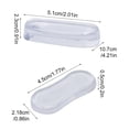 thumbnail image 3 of Cushion toilet Seat, toilet Seat Bumpers, Clear Bumpers Self Adhesive, Polyurethane Gel, Soft Padding, Bathroom Accessories, 1 in Diameter, 5 Pack, 3 of 6