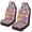 Groovy Heart Floral Theme, variant on POLERO Stretchy High Back Car Seat Cover for Auto, Polyester Interior Decor Car Seat Covers for Front Seats, Pumpkin and Maple Leaf Theme