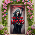 thumbnail image 3 of Spooky Skeleton Halloween Banner Gothic Reaper Design for Horror Party Decoration Haunted House, 3 of 5