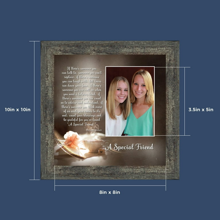 Vetbuosa Best Friend Ideal Gifts for Women Picture Frame, Friendship Gifts  for Women Friends Female BFF, Birthday Valentines Day Gifts for Friends