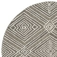 thumbnail image 4 of SAFAVIEH Micro-Loop Colton Geometric Diamonds Area Rug, Dark Grey/Ivory, 5' x 5' Round, 4 of 6