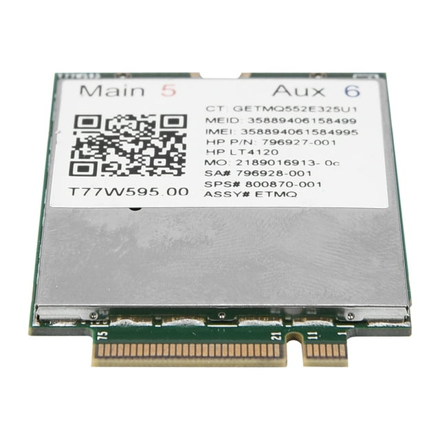 Carte Module Wwan pour Spectre, Elitebook Wifi Modem T77w595, Module Wwan pour Elitebook, Lte Modem Wifi Carte pour LT4120
