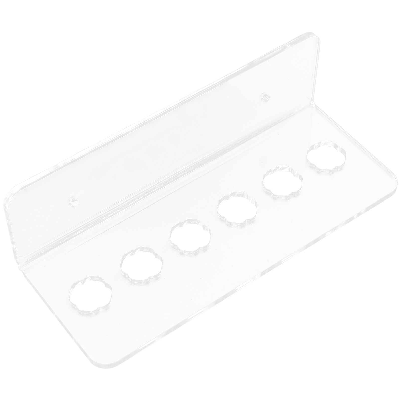 Clear Acrylic Wall Mounted Scissors Holder Rack 6Slot Shear Holder Hairdresser Scissor