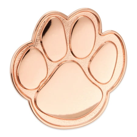 PinMart's Copper Animal Paw Print School Mascot Lapel Pin