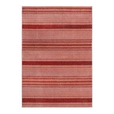 Unique Loom Gemstone Collection Area Rug - Topaz (5' 2" x 7' 8" Rectangle Rusty Pink Rose/Red)