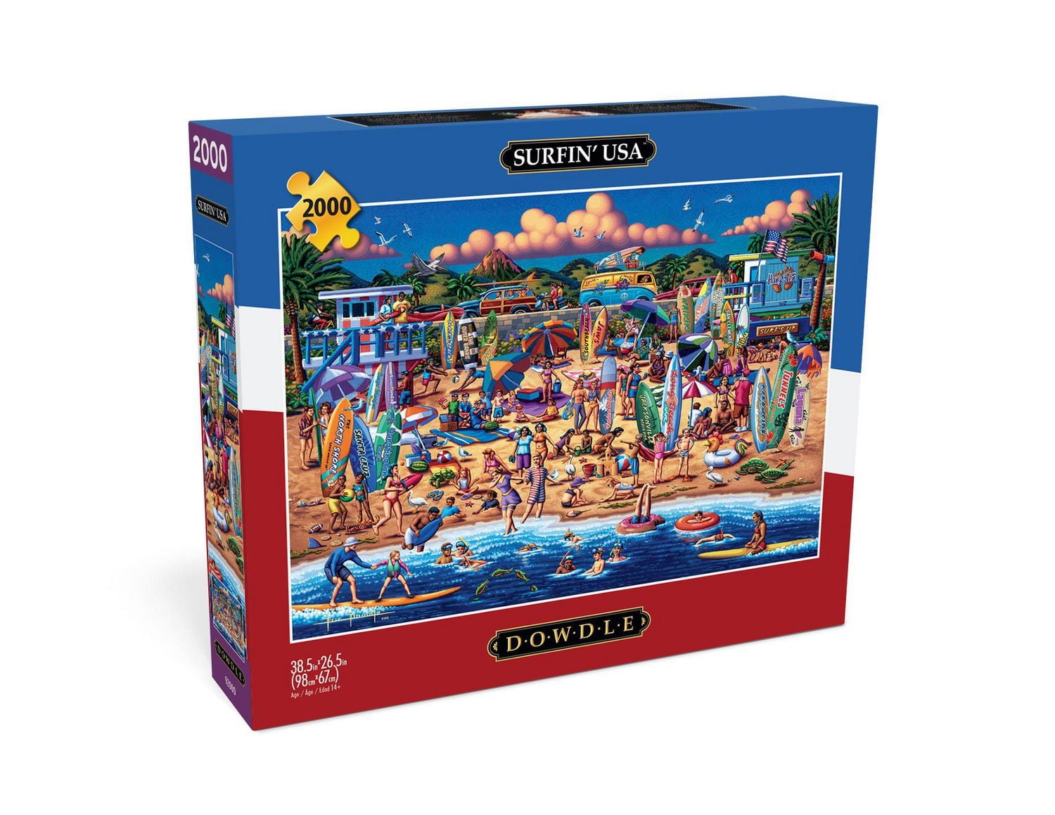 Buffalo Games - Dowdle - Surfin' USA - 2000 Piece Jigsaw Puzzle