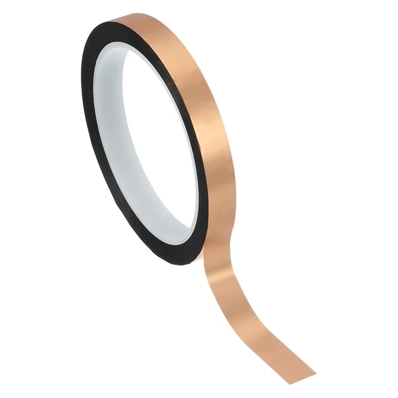 Uxcell Metalized Polyester Film Tape 1/2 in x 55 Yards Champagne
