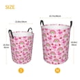 thumbnail image 5 of Xecao Cute Flamingo Print Laundry Hamper Basket,designed for Blanket Storage and Nursery Clothes in the Bedroom, 5 of 8