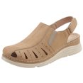 thumbnail image 1 of asddcavvf Sandales Compensées Confortables à Bout Rond avec Boucle Ajourée pour Femmes Été Plage, 1 of 8