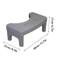 thumbnail image 3 of SUTENGDA Toilet Stool Squat for Adults Non-Slip Squatting Poop Stool for Bathroom Sturdy Pooping Stool 7 Inch Toilet Step Stool Footrest Potty Stool Pad Footstool Clearance, 3 of 4
