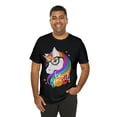 thumbnail image 5 of Monster Unicorn Be Yourself Rainbow Mane Shirt bella canvas 3001, 5 of 7