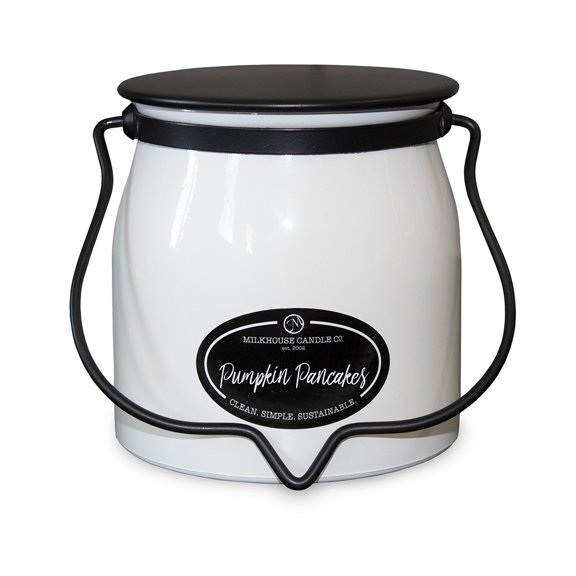 Milkhouse Candle Company, Pumpkin Pancakes, Creamery Collection, Scented Soy Candle, Butter Jar, 16oz