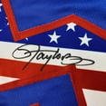 thumbnail image 3 of Autographed/Signed Lawrence Taylor New York Blue USA American Flag Football Jersey Beckett BAS COA, 3 of 4