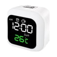 thumbnail image 2 of Reloj despertador digital para niños, función de sincronización, pantalla de 12/24 horas, reloj electrónico de escritorio para escritorio, dormitorio, Macarena Reloj despertador digital, 2 of 8