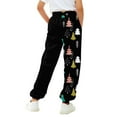 thumbnail image 4 of XQYLOS Teen Girls’ High Waisted Cargo Joggers Sweatpants with 𝖣rawstring & Pockets Athleti𝖼 Casual Streetwear Elastic Waist Pants, 4 of 6