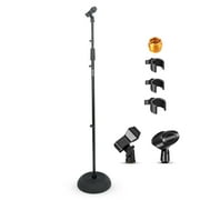 5 Core Mic Stand Floor Heavy Duty Height Adjustable 37.5-70 Inch Microphone Stands Pedestal Para Microfono for Singing On Stage Studio - MS RBP5