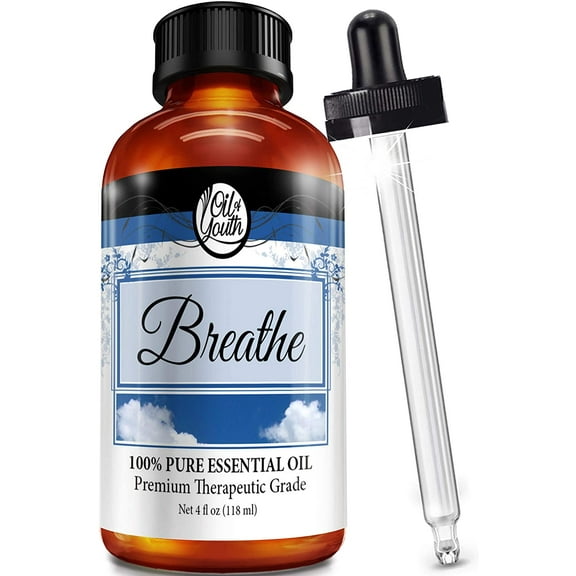 4oz Bulk Breathe Blend Essential Oil – Therapeutic Grade – Pure & Natural Breathe Blend Oil