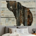 thumbnail image 2 of Orinice Bear Wood Wall Tapestry Unique Style Graphic Tapestries Home Decor Art Living Room Bedroom Apartment Farmhouse Dorm 60x50inch, 2 of 6