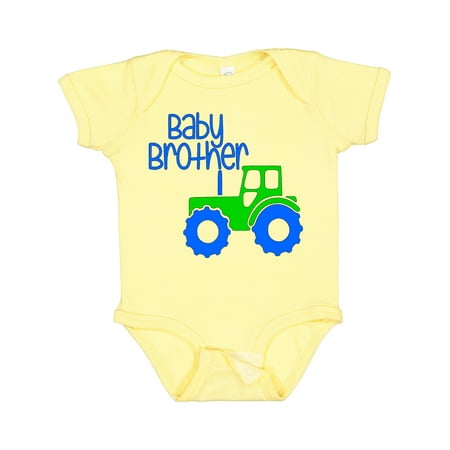 

Inktastic Baby Brother Tractor Gift Baby Boy Bodysuit