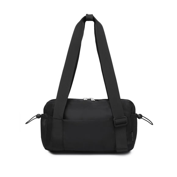 Bolsa de gimnasio BAVERGE pequeña con forma de minibolsa impermeable para mujer, color negro