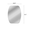 thumbnail image 6 of CHLOE Lighting CHLOE's Reflection Verical/Horizontal Hanging Squared-Oval Shaped Frameless Wall Mirror 32" Height, 6 of 6