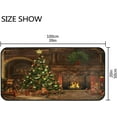 thumbnail image 3 of Dreamtimes Kitchen Rugs,Retro Christmas Living Room Non Slip Washable Cushioned Carpets Polyester AntiFatigue Comfort Porch Floor Mat Christmas Decoration 39×20 in, 3 of 7