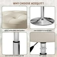 thumbnail image 5 of vhibuon ® Adjustable White Vanity Stool  Swivel Vanity Stool Chair for Makeup Room  Small Stool Chair for Vanity Bathroom  Round Ottoman, 5 of 7