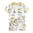 thumbnail image 4 of Ensemble pour Tout-Petits Garçons, Tenue Décontractée à Col Rond, Imprimé Animal, Vêtements Respirants, Pyjama de Maison pour Enfants, Taille 3-4T, 4 of 4