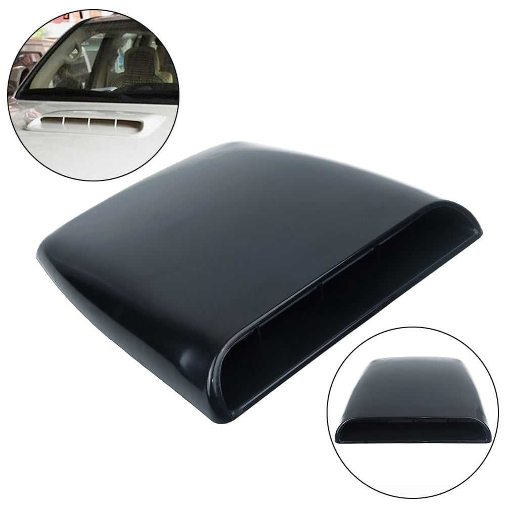 Mduoduo 1x Universal Car Bonnet Hood Scoop Air Flow Intake Vent Cover-Decorative ABS-Plastic 28*25*3.3cm Car-Acesssories Car Accessories