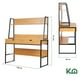 thumbnail image 5 of Escritorio de computadora KingsHouse estandar con repisas y Cajones cafe, 5 of 8