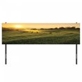 thumbnail image 3 of Country Headboard, Barley Field Sunset Samoeng Chiang Mai Thailand Nature Countryside Picture, Upholstered Decorative Metal Bed Headboard with Memory Foam, King Size, Green Yellow, by Ambesonne, 3 of 4