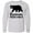 AC-Heather Grey, variant on Inktastic Bozeman, Montana Black Bear Silhouette Long Sleeve Youth T-Shirt