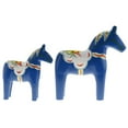 thumbnail image 4 of Ensemble de 2 - Statue - Figurine de Cheval en Bois Vintage Non Finie, 4 of 9