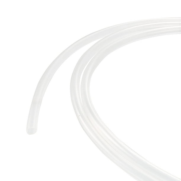 Tuyau en silicone flexible de 5 m - Diamètre extérieur : 6,4 mm - Diamètre  extérieur : 9,4 mm - Tuyau flexible en caoutchouc de silicone - Transparent