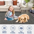 thumbnail image 4 of Memoryfield 10' x 13' Modern Braided Area Rug, Washable Floor Cover, Non-Slip Stain-Resistant Soft Rug for Living Room Bedroom Office, Dark Gray, 4 of 7