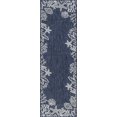 thumbnail image 3 of Bliss Rugs Coastal Indoor Outdoor Rug Water Resistant Runner Rug for Patio, Hallway, Entryway, Deck, Navy ,3' x 10', 3 of 8