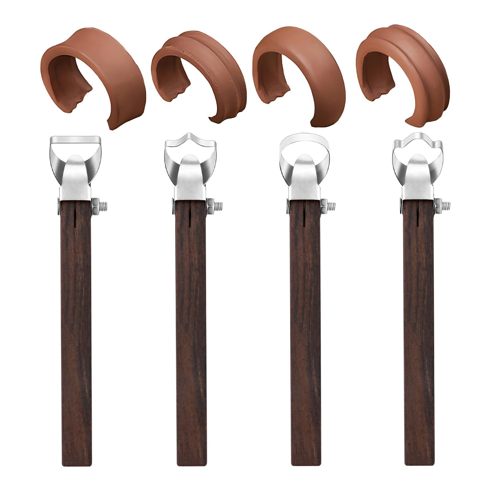 Milageto 4Pcs Pottery Cup Handle Shape Tool Ceramic Water Cup Utensil DIY Clay Sculpture