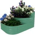 thumbnail image 1 of Qinaqin Galvanized Steel Raised Garden Cama Kit Easy Snap Assembly Planter Caja para Family Gardening (Green), 1 of 6